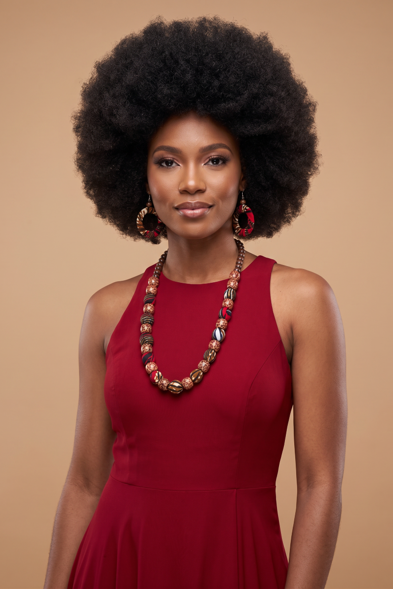 Inkwazi Collection- Zimba Necklace and Ear rings Set 3