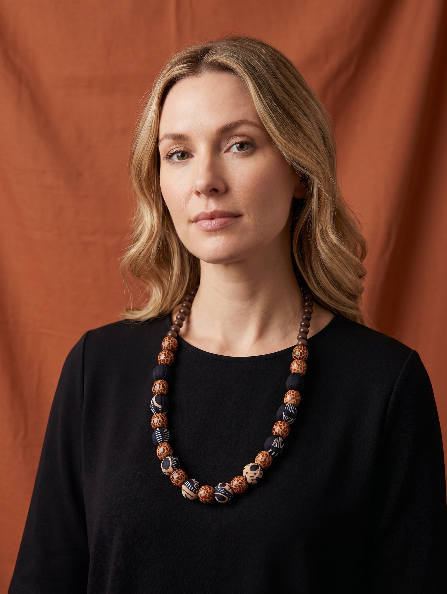 Inkwazi Collection- Neutral Necklace and Ear rings Set
